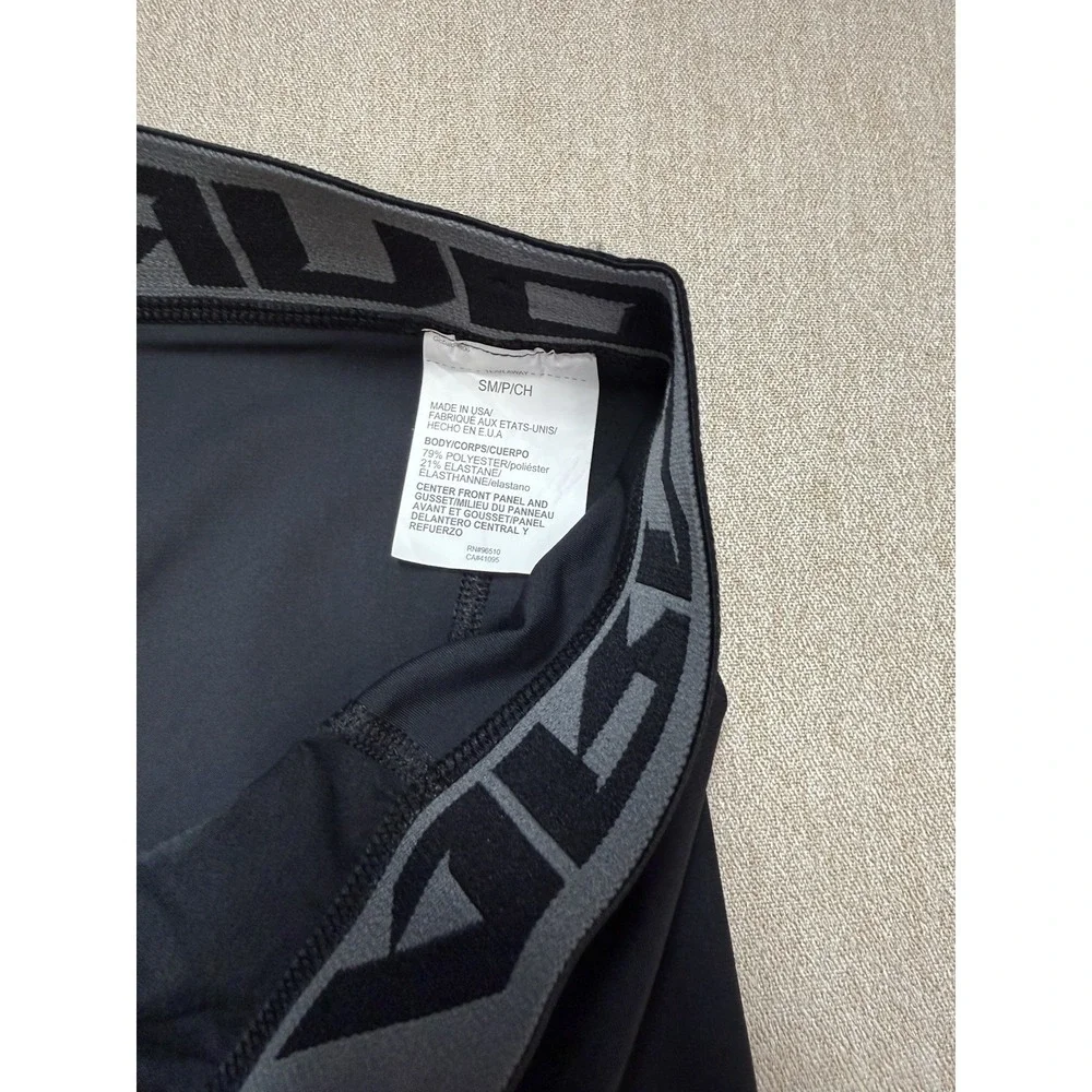 Under Armour Men's Black Compression Pants S Polyester Elastic Waist Sports